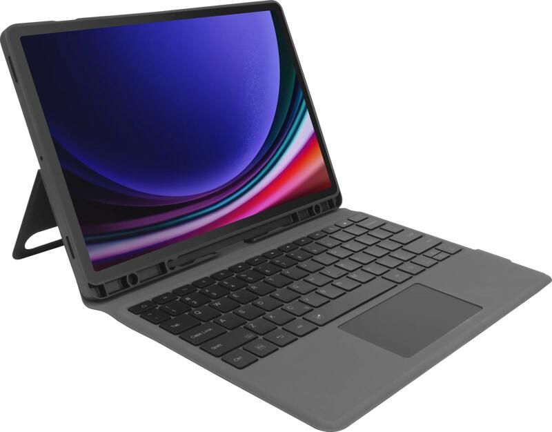 BlueBuilt Samsung Galaxy Tab S9 FE Plus S10 Plus Toetsenbord Hoes QWERTY Zwart
