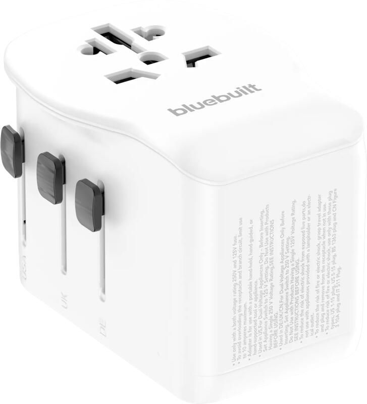 BlueBuilt Universele Wereldstekker 65 Watt