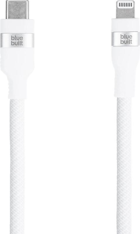 BlueBuilt Usb C naar Lightning Kabel 3m Nylon Wit