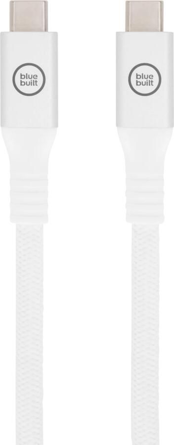BlueBuilt Usb C naar usb C kabel 240W 2m Nylon Wit