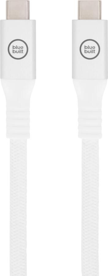 BlueBuilt Usb C naar usb C kabel 240W 2m Nylon Wit