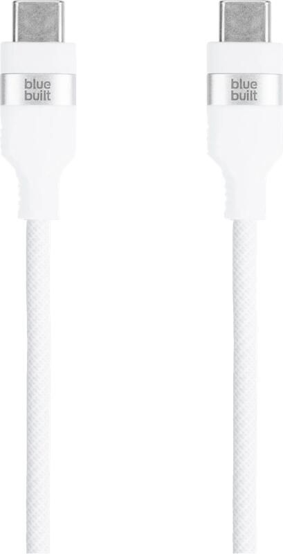 BlueBuilt Usb C naar Usb C Kabel 3m Nylon Wit