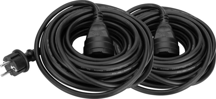 BlueBuilt Verlengkabel IP44 10m Duo Pack