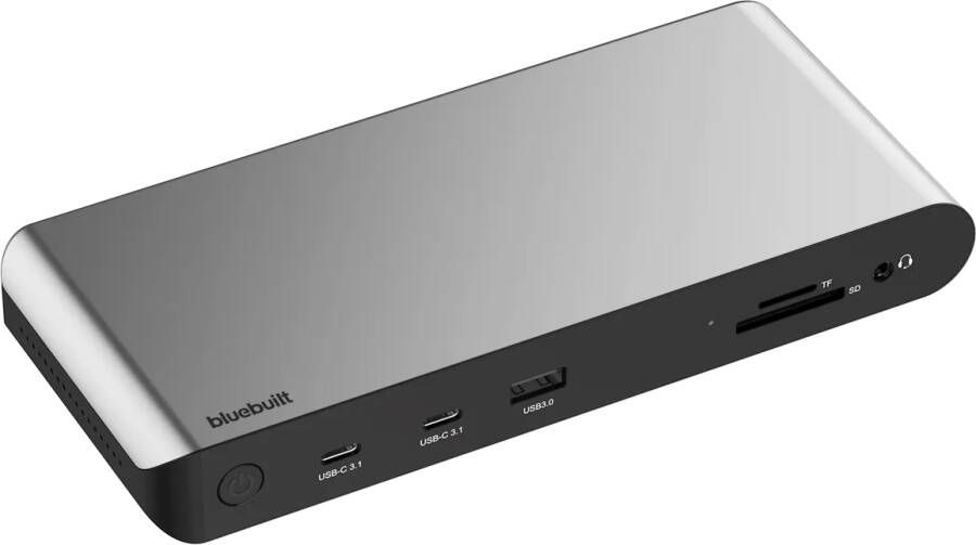 BlueBuilt DisplayLink Docking Station met USB-C