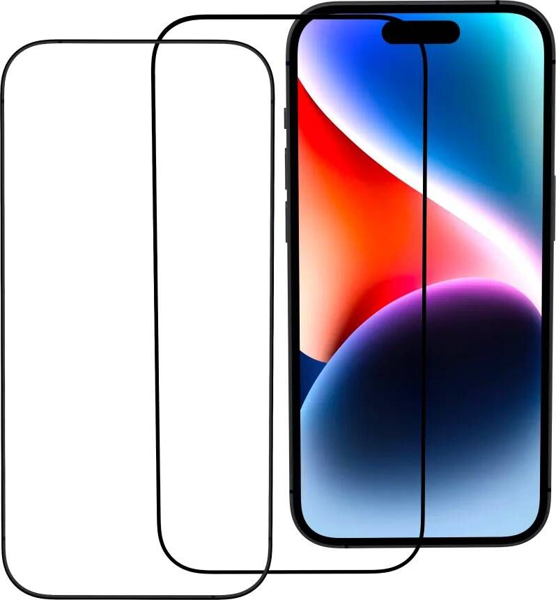 BlueBuilt iPhone 15 Plus Screenprotector Glas Duo Pack