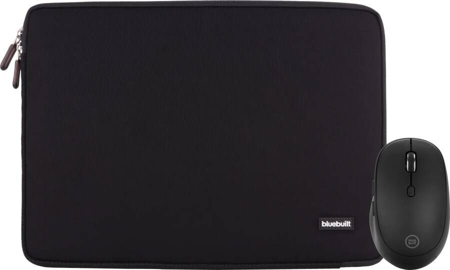 BlueBuilt Laptophoes voor Apple MacBook Air 15 inch + Tradendum Bluetooth muis