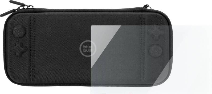 BlueBuilt Nintendo Switch Screenprotector Glas + Nintendo Switch hoesje