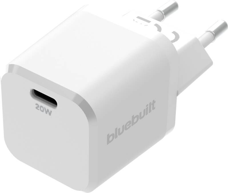 BlueBuilt Power Delivery Oplader met Usb C Poort 20W Wit