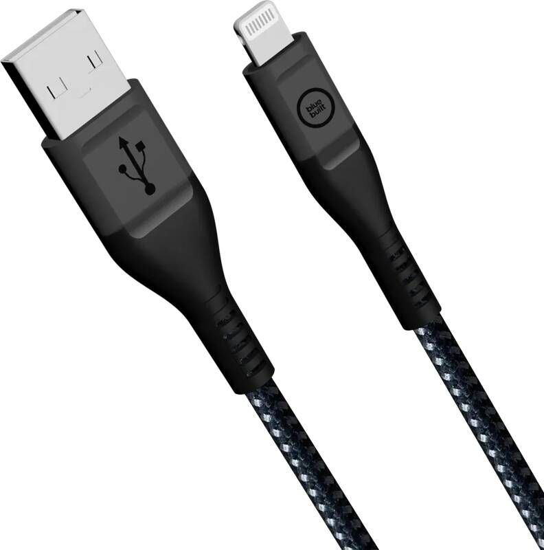 BlueBuilt Usb A naar Lightning Kabel 1 5m Kevlar Zwart