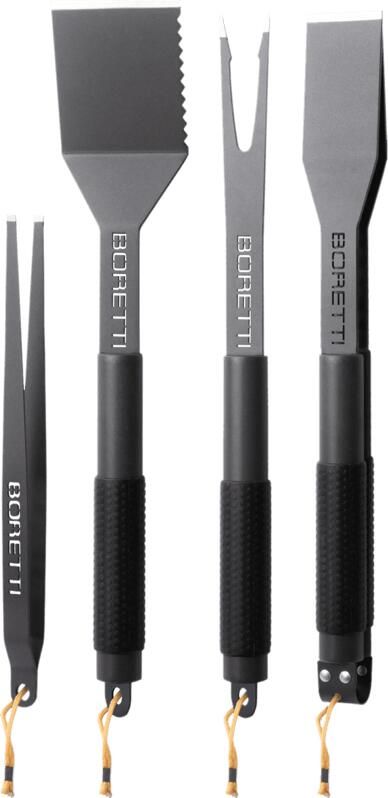 Boretti + 10% kassakorting | barbecue grill gereedsschapsset 4-delig (tang spatel vork pincet) Laagste prijsgarantie!