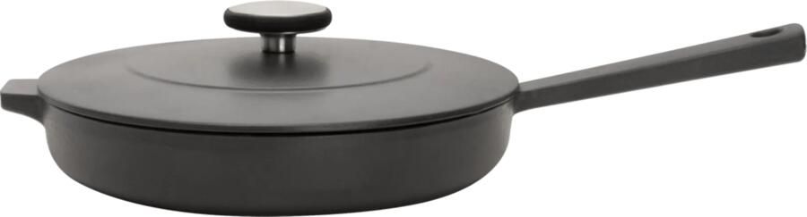 Boretti Solido koekenpan 26 cm met deksel gietijzer alle warmtebronnen