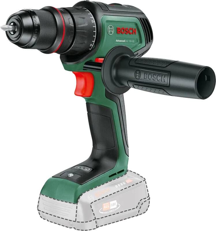 Bosch Home and Garden AdvancedDrill 18V-80 QuickSnap 06039E2000 Accu-schroefboormachine 18.0 V