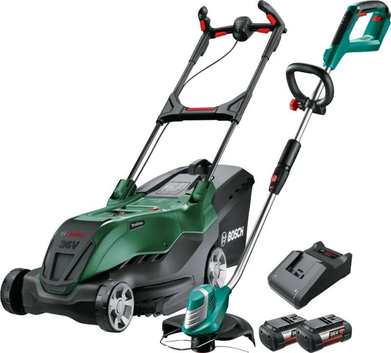 Bosch AdvancedRotak 36V-40-650 + AdvancedGrassCut 36 Li incl. 4 0 Ah accu (2x)