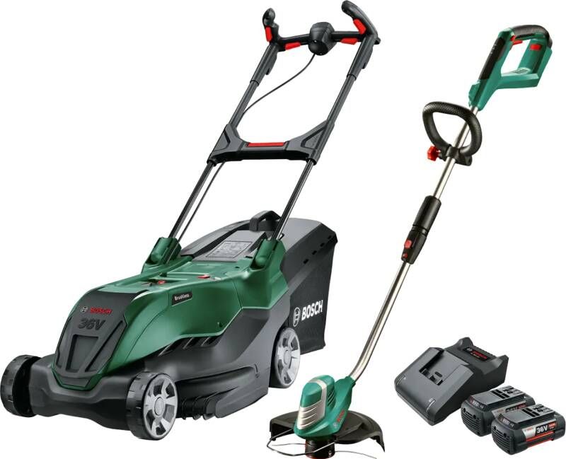 Bosch AdvancedRotak 36V-44-750 + AdvancedGrassCut 36 Li (2 accu's)