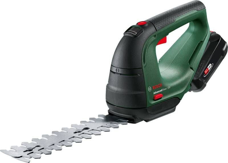 Bosch AdvancedShear 18V-10 accu buxus- en grasschaar Incl. buxusschaarmes (20 cm) en grasschaarmes (10 cm) Met 18 V accu en lader