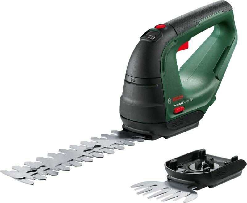 Bosch AdvancedShear 18V-10 accu buxus- en grasschaar Incl. buxusschaarmes en grasschaarmes Zonder 18 V accu en oplader