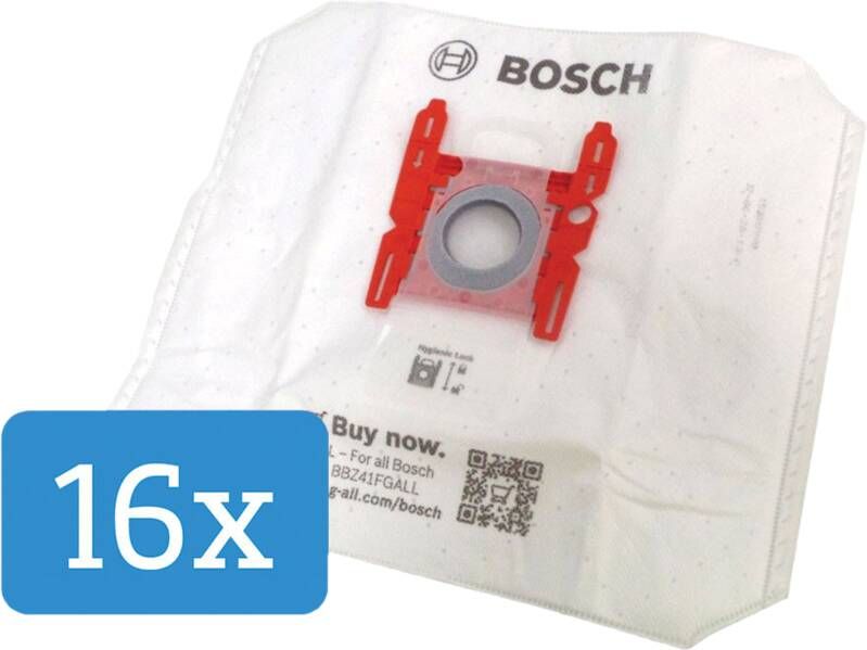 Bosch BBZ16GALL stofzuigerzak (16 stuks)