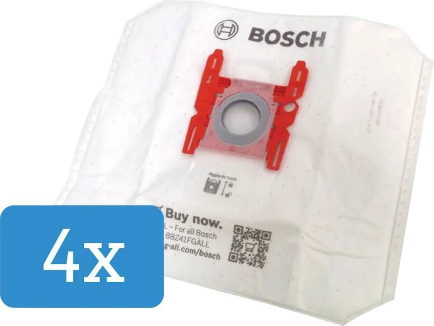 BOSCH Stofzak BBZ41FGALL PowerProtect (4 stofzakken) (set 1 stuk)