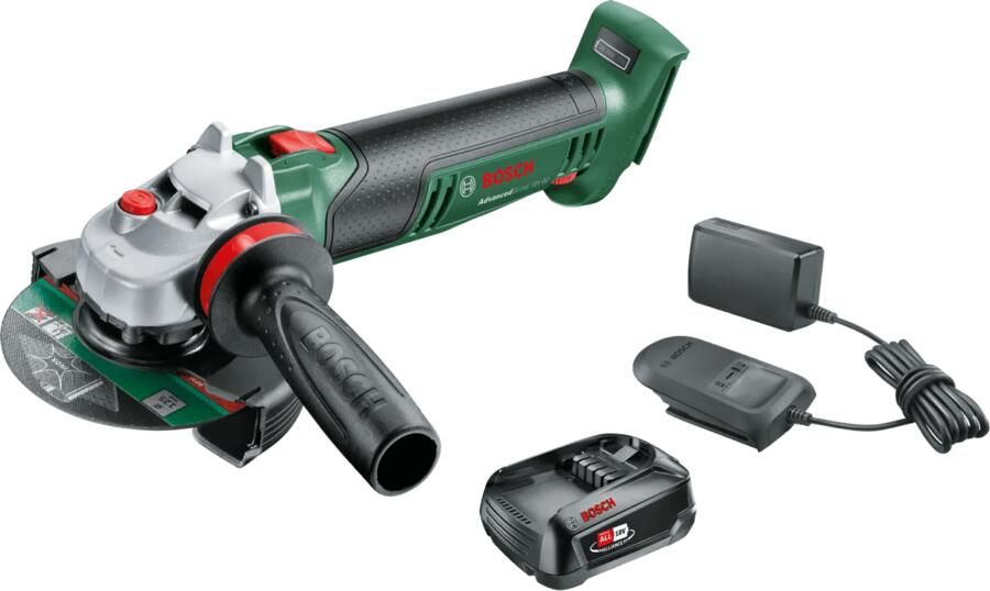 Bosch AdvancedGrind 18V-80 + POWER FOR ALL 18V 2 5 Ah Accu Set