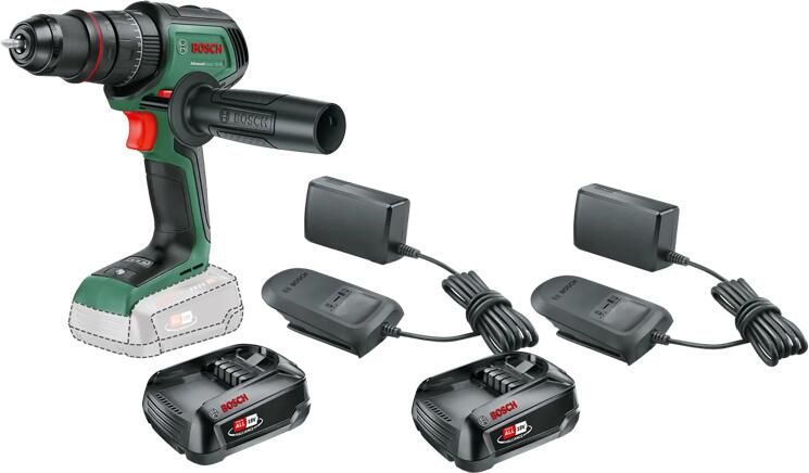 Bosch AdvancedImpact 18V-80 2 5 Ah Accu (2x) Starterspakket