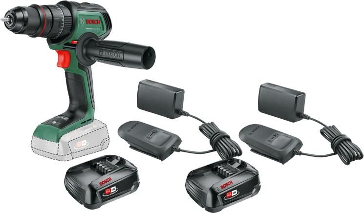 Bosch AdvancedImpact 18V-80 2 5 Ah Accu (2x) Starterspakket