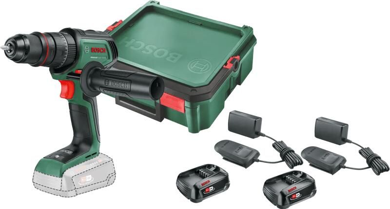 Bosch AdvancedImpact 18V-80 2 5 Ah Accu (2x) SystemBox S Starterspakket