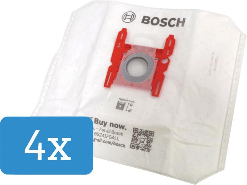 BOSCH Stofzak BBZ41FGALL PowerProtect (4 stofzakken) (set 1 stuk)