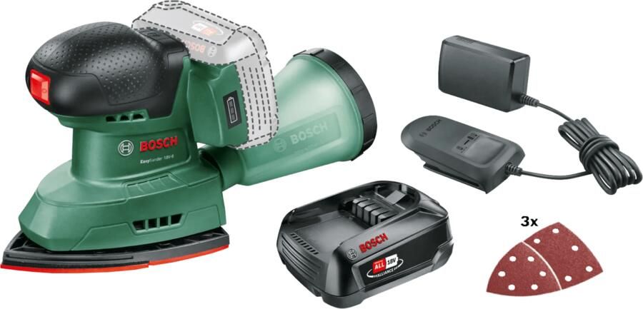 Bosch EasySander 18V-8 + Starterset 18V 2 5 Ah Accu
