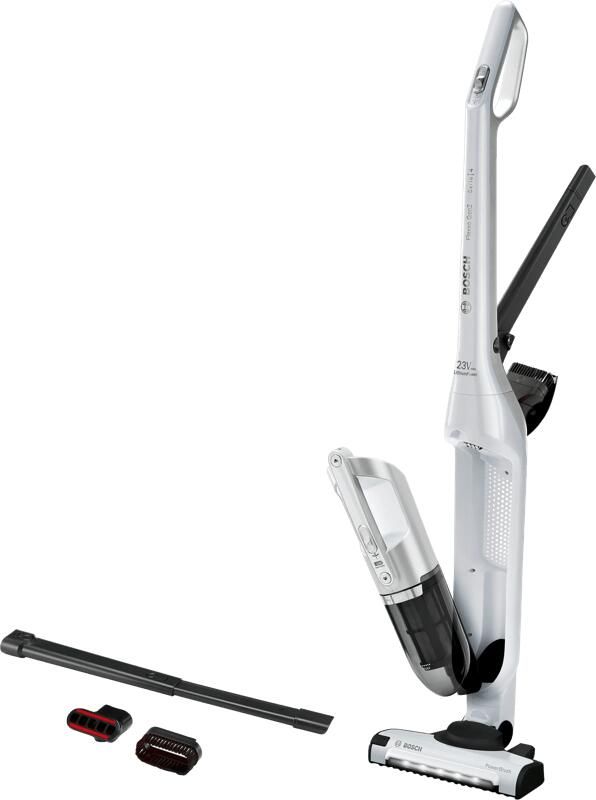 Bosch BBH3ALL28 Draadloze 2in1 en Flexxo multifunctionele stofzuiger 2 snelheden 28 V 55 minuten Metallic wit