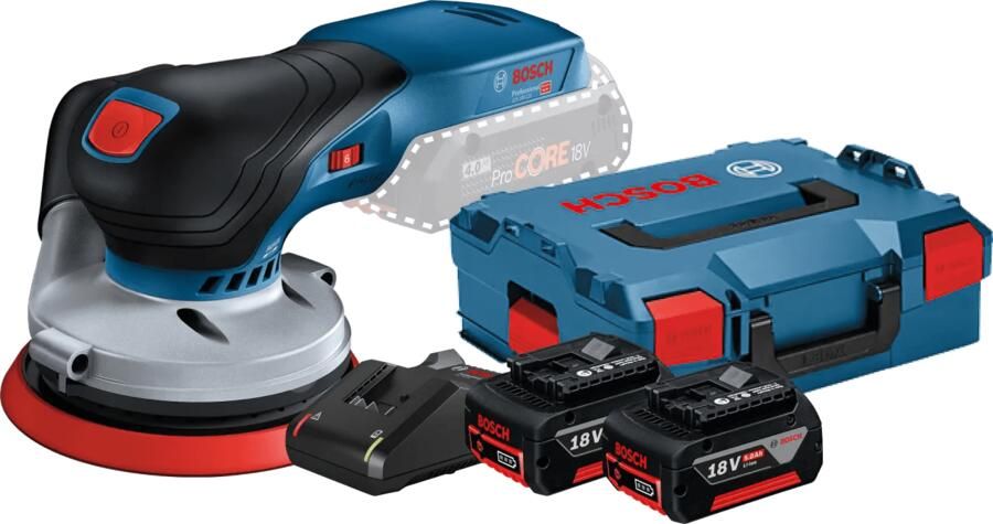 Bosch Professional GEX 18V-125 5 0 Ah GBA Accu (2x) Starterspakket