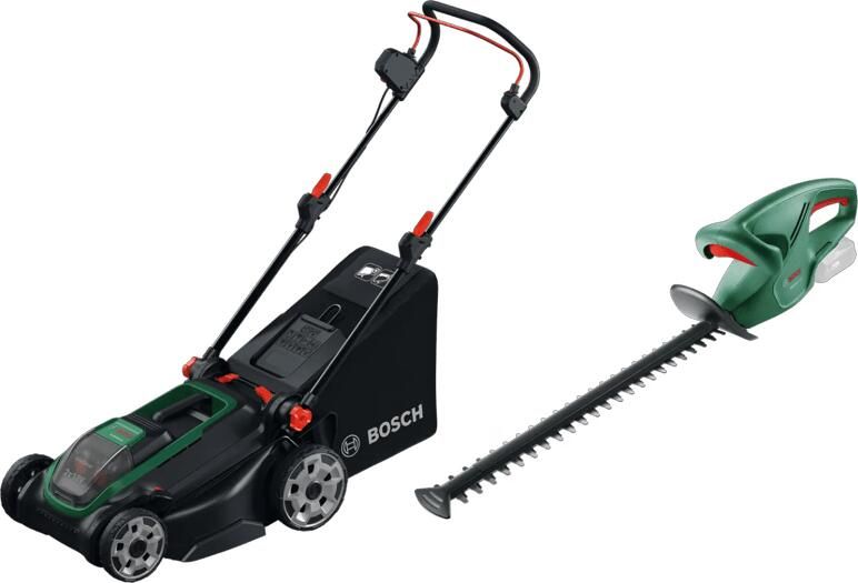 Bosch Rotak 18V2-43 (zonder accu) + EasyHedgeCut 18-45 Li (zonder accu)