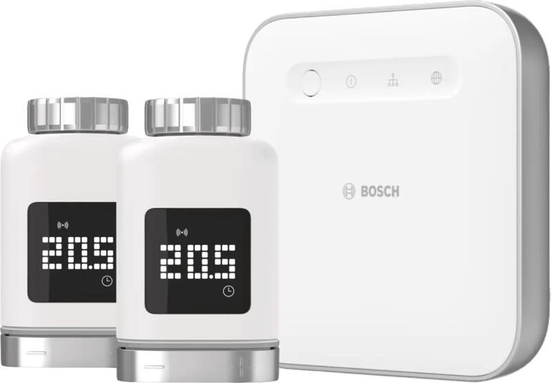Bosch Slimme Radiatorknop 2 Duo Pack + Smart Home Controller