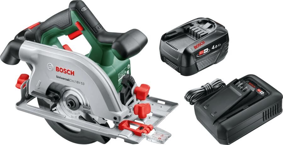 Bosch UniversalCirc 18V-53 + Starterset 18V 4 0 Ah