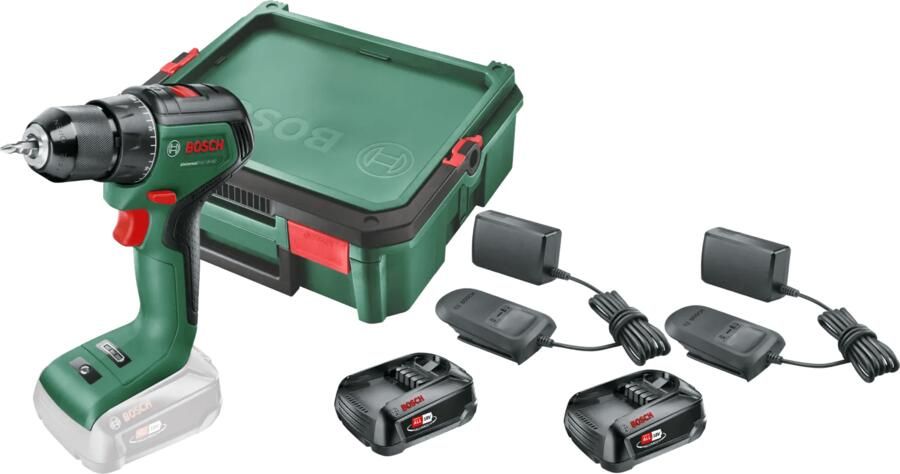 Bosch UniversalDrill 18V-60 2 5 Ah Accu (2x) SystemBox S Starterspakket