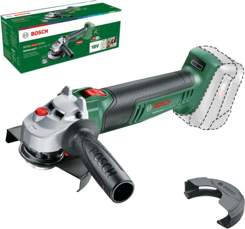 Bosch UniversalGrind 18V-75 Haakse slijper 125 mm Zonder slijpschijf Zonder 18V accu en lader