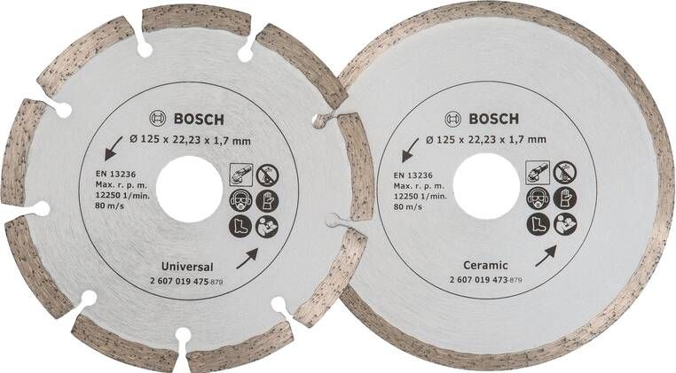 Bosch Diamantschijven Voor Bouwmaterialen 2-delig 125 mm