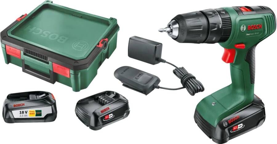 Bosch EasyImpact 18V-40 2.5 Ah Accu (2x) SystemBox S Starterspakket
