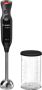 BOSCH Staafmixer ErgoMixx MS6CB6110 groot vermogen turbofunctie blender met deksel zilver zwart - Thumbnail 1