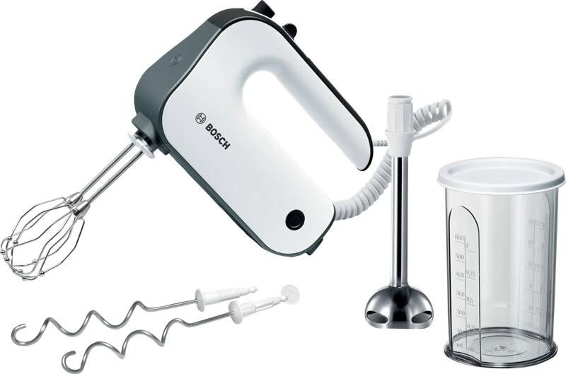 Bosch mixer 850 W 5 snelheden + turbo wit antraciet