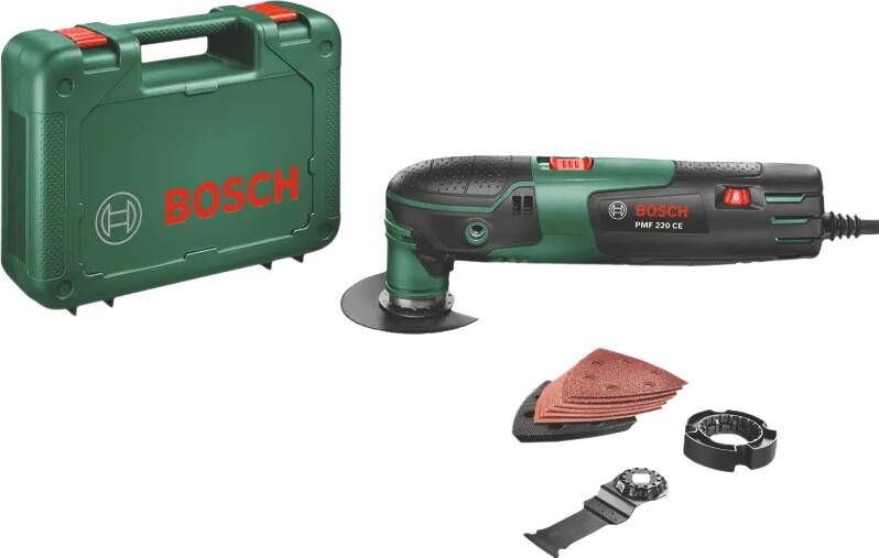 Bosch PMF 220 CE Multitool op snoer Oscillerend 220W Incl. 5 accessoires en koffer