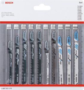 Bosch Professional 10-delige Decoupeerzaagbladenset (universeel)