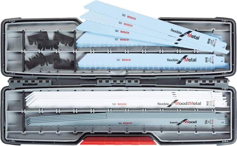 Bosch 2607010996 20-delige Reciprozaagblad ToughBox set 130mm