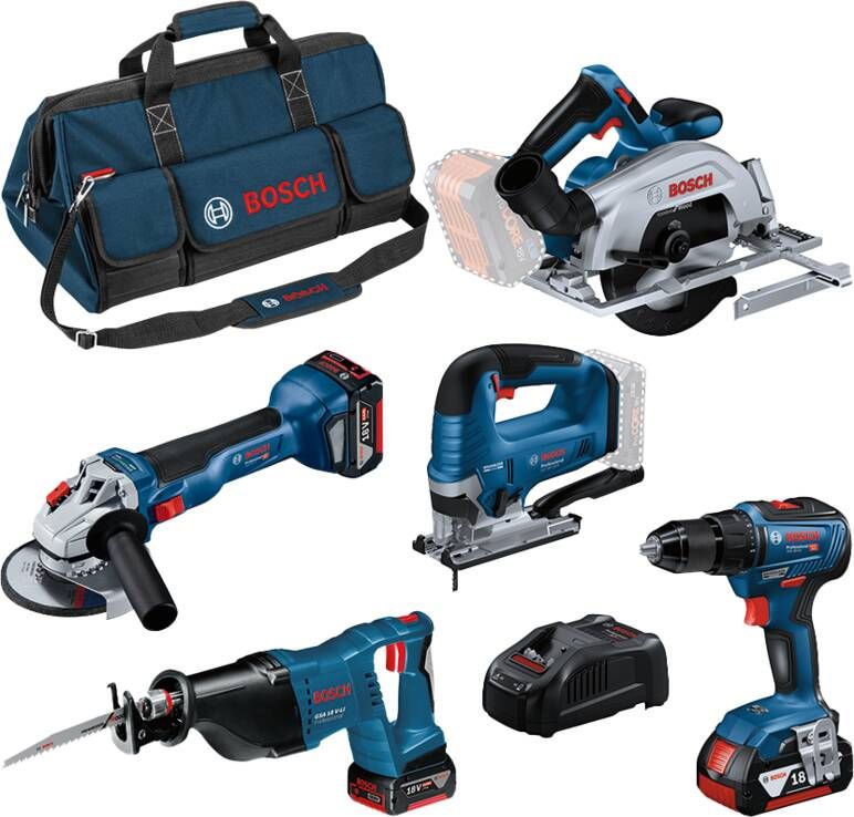 Bosch Professional 5 Toolkit 18V 0615990N39 combiset