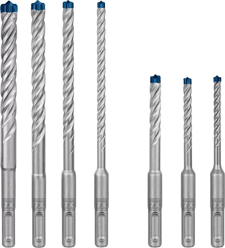 Bosch 2608900195 EXPERT 7-delige set SDS plus-7X 5 6 8x115 6 8 10 12x165mm in ProBox