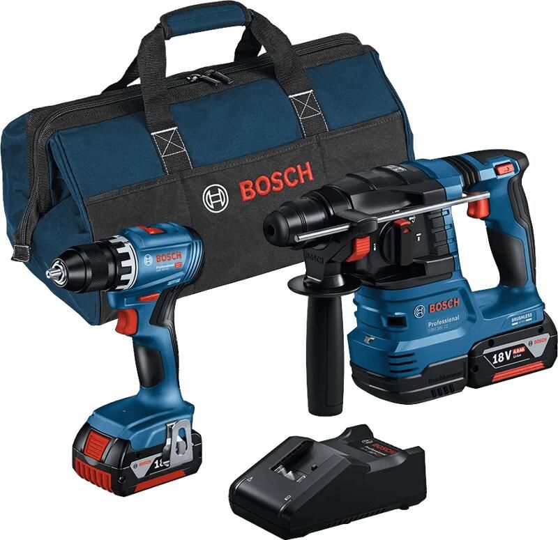 Bosch Professional GBH 18V-22 + GSR 18V-45 Combiset