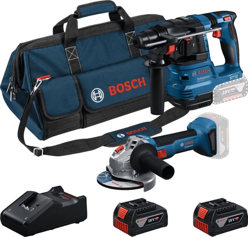 Bosch Professional GBH 18V-22 + GWS 18V-8 Combiset