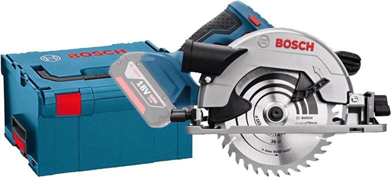 Bosch Professional 18 volt Bosch Professional GKS 18V-57 G Cirkelzaag Zonder 18 V accu en lader In L-Boxx