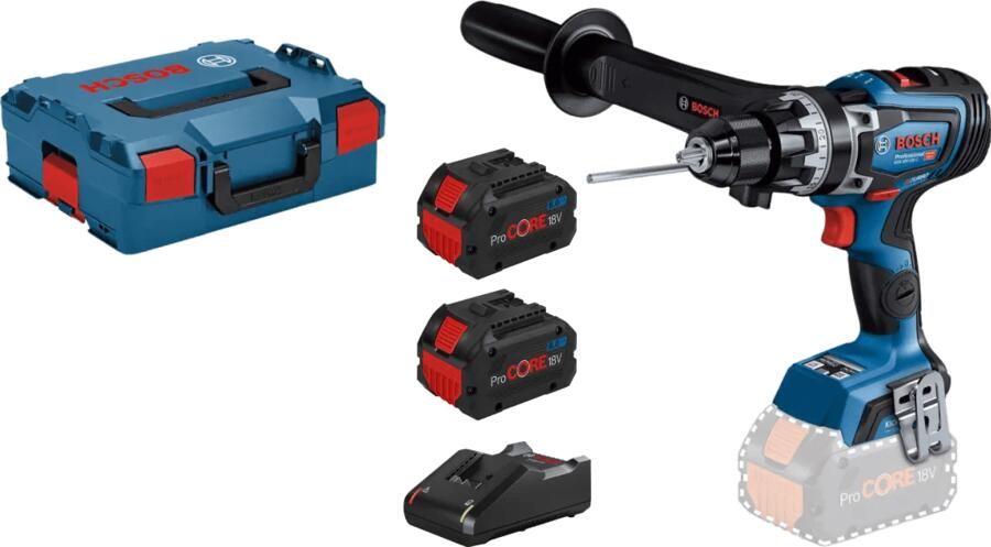 Bosch Professional GSB 18V-150 C BITURBO 8 0 Ah ProCORE Accu (2x) Starterspakket