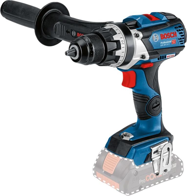 Bosch Professional 18 volt Bosch Professional GSR 18V-110 C Accuschroefboormachine Zonder accu en lader