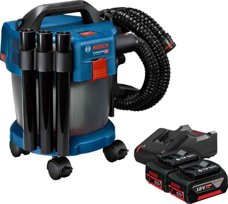 Bosch Professional GAS 18V-10 L 5 0 Ah GBA Accu (2x) Starterspakket